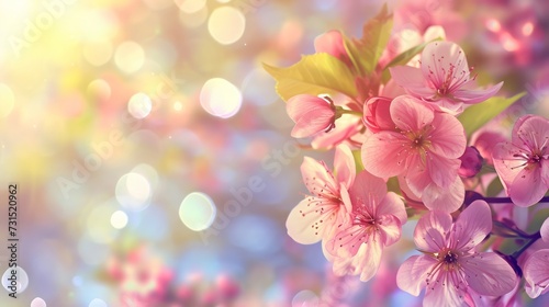 pink  blossoms  tree branch  beautiful garden  essence  spring  delicate  white  cherry flowers  full bloom  blurred background  bokeh  nature  bloom  garden  branch  background  springtime  floral  p