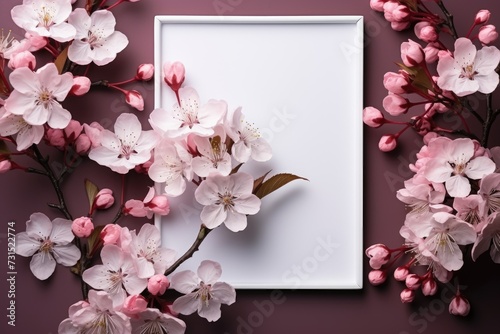 Wallpaper Mural blank white mockup lying in spring atmosphere professional photography Torontodigital.ca