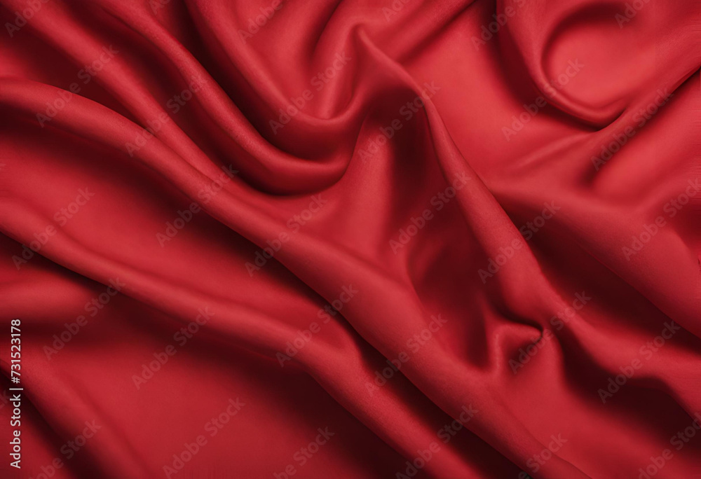 Luxury red satin fabric cloth abstract background, Red fabric texture background Luxury red satin fabric cloth abstract background, Red fabric texture background