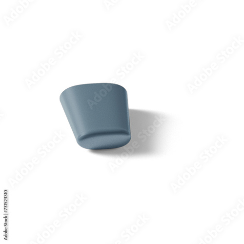 Creative concept isometric pen cap isolated against plain background , suitable for your asset elements.