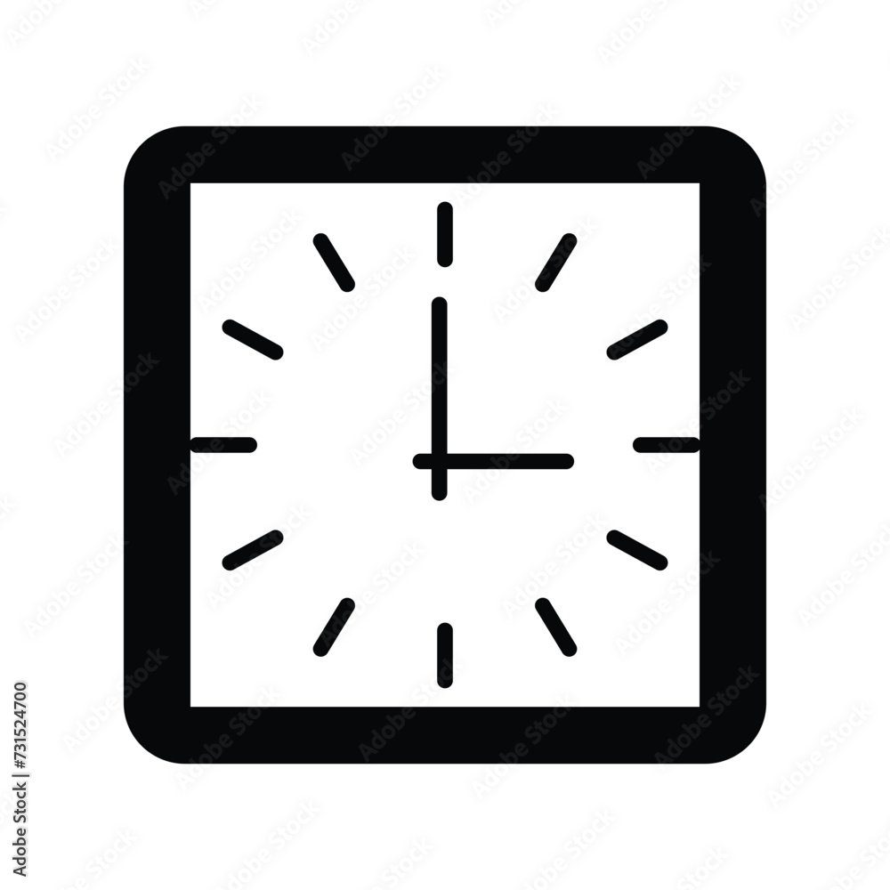 clock icon vector stock illustration clock icon vector stock illustration