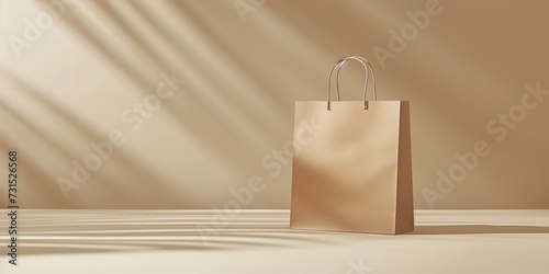 craft paper bag mock up