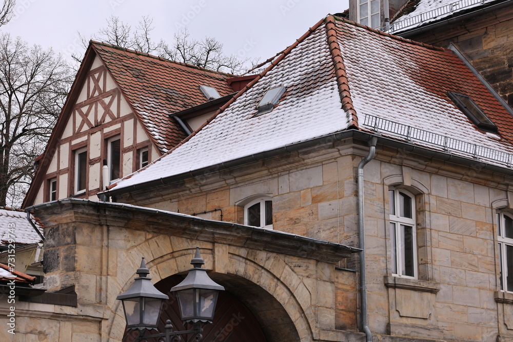 Blick in die Altstadt von Bayreuth in Bayern Blick in die Altstadt von Bayreuth in Bayern
