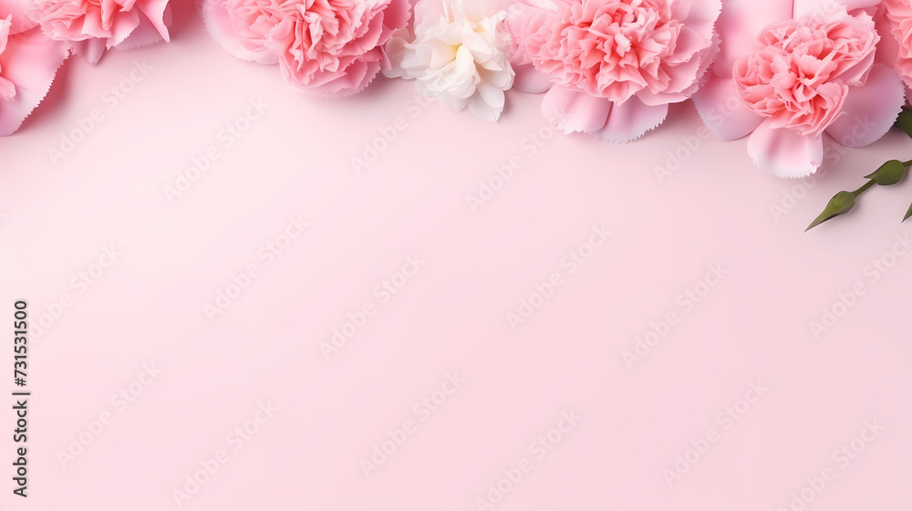 women's day background, floral border background