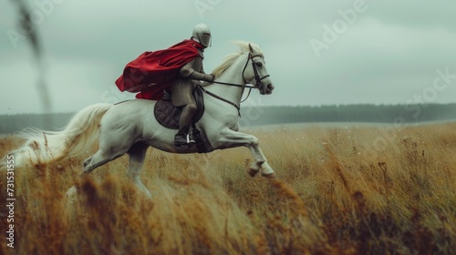 Galloping Prince: Noble Rider in Armor © Mike