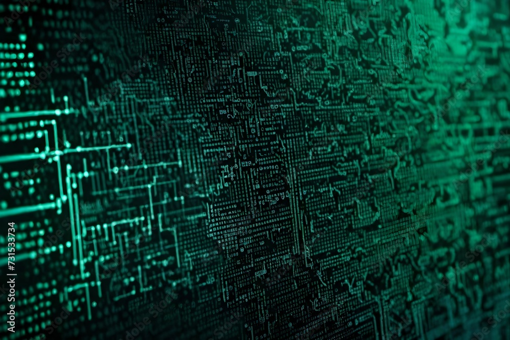 new blue technology background in deep blue color with circuit board ...