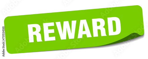 reward sticker. reward label