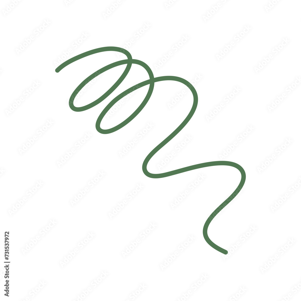 Flexible spring spiral coil