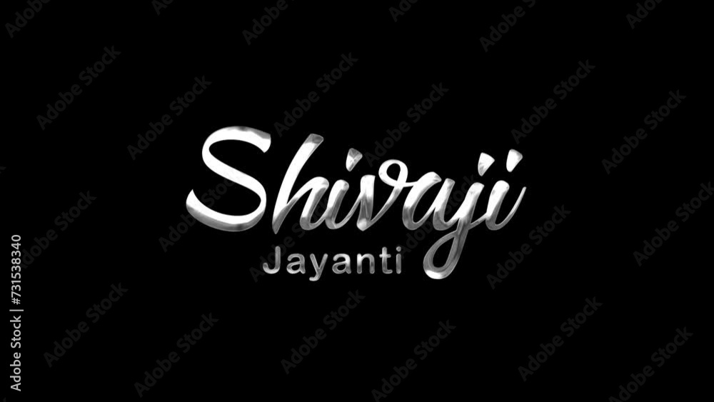 Shivaji Jayanti Text Animation on Silver Color. Great for Shivaji Jayanti Celebrations, for banner, social media feed wallpaper stories. Shivaji Jayanti Text Animation on Silver Color. Great for Shivaji Jayanti Celebrations, for banner, social media feed wallpaper stories.