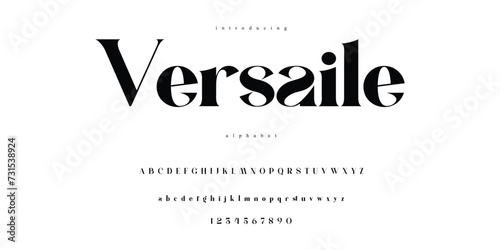 Elegant serif typeface with a classy and modern style 