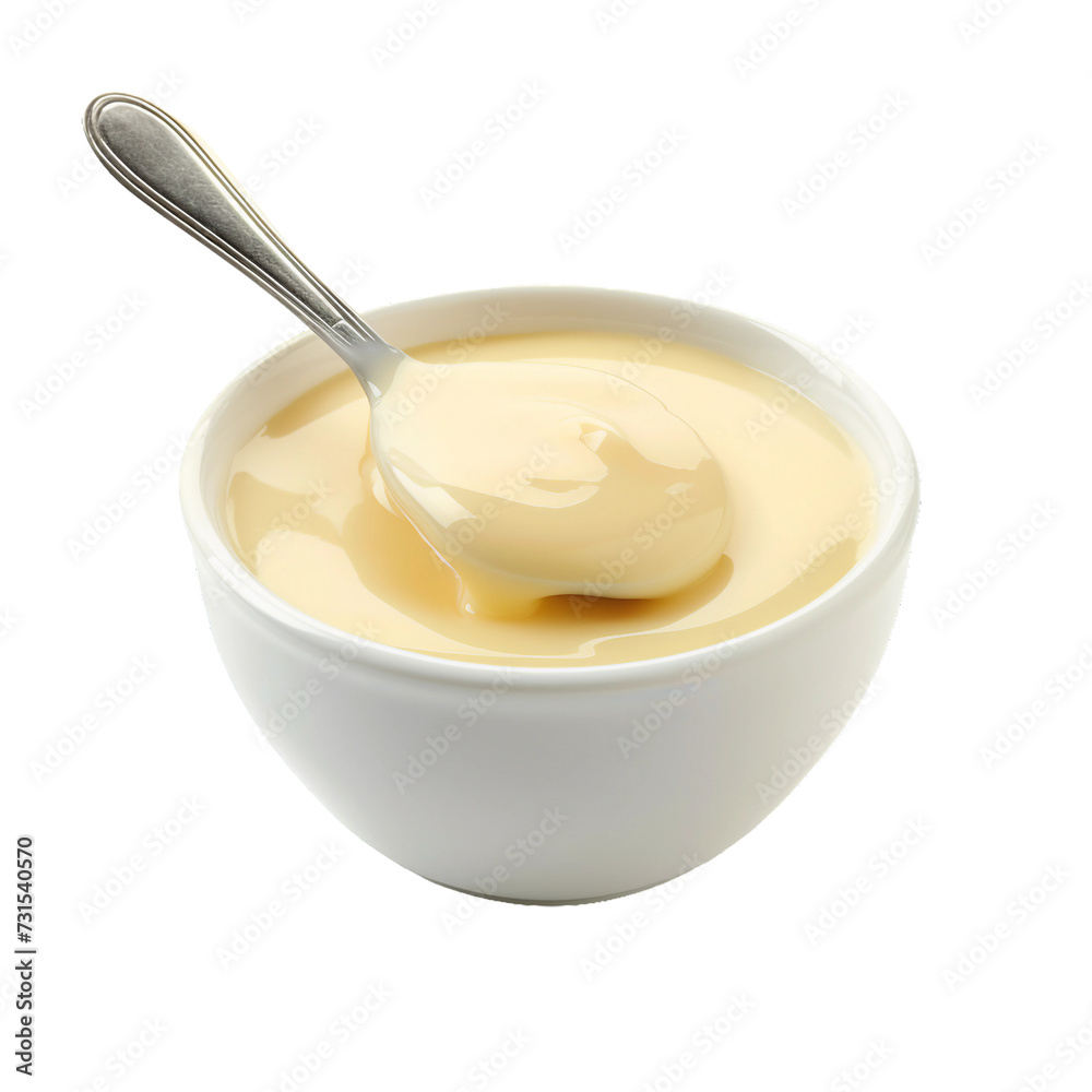 Condensed milk, isolated object, transparent background. Condensed milk, isolated object, transparent background.