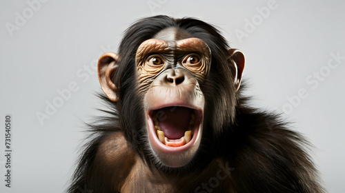 An amusing monkey making funny faces © Visual Aurora