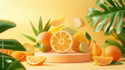 
Fruit podium background product citrus beauty vitamin orange cosmetic lemon summer. Podium fruit health peach platform background 