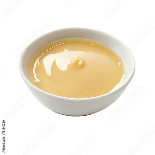Condensed milk, isolated object, transparent background.