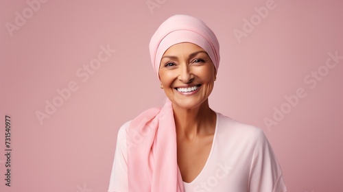 Wallpaper Mural Bold woman cancer patient, recovery concept. AI generated image. Torontodigital.ca