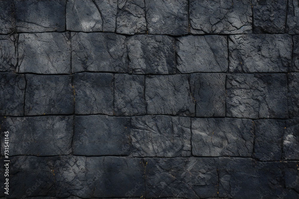 Dark detailed stone wall texture Generative Ai