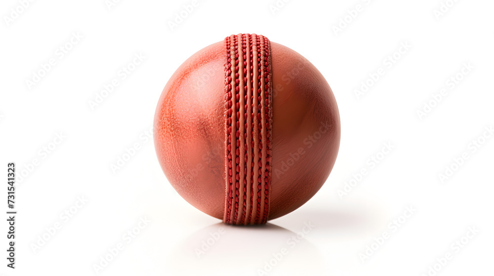 Close-up of a cricket ball Close-up of a cricket ball