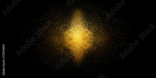 Golden Starry Night Splatter