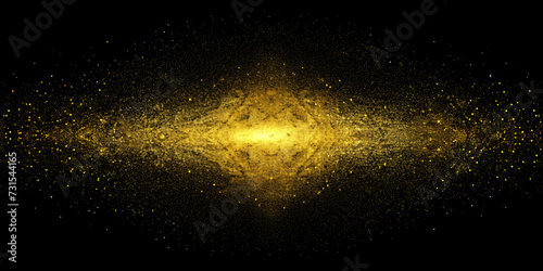 Golden Starry Night Splatter