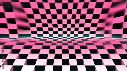 Optical illusion, charming abstract pattern background