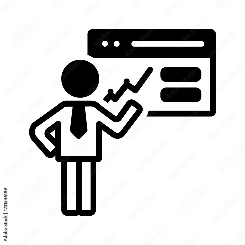 Vector solid black icon for Explain Vector solid black icon for Explain