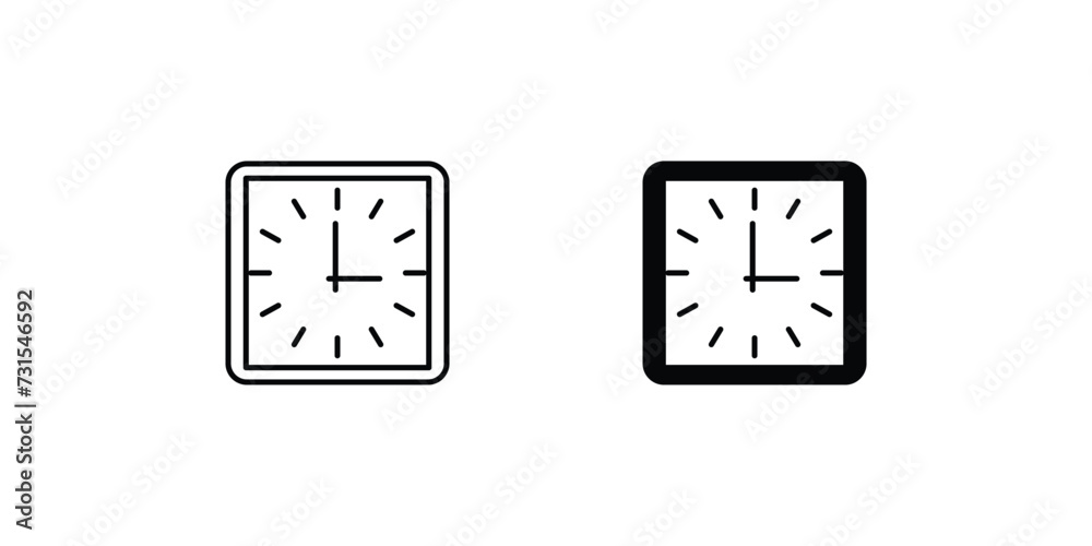 clock icon vector stock illustration clock icon vector stock illustration