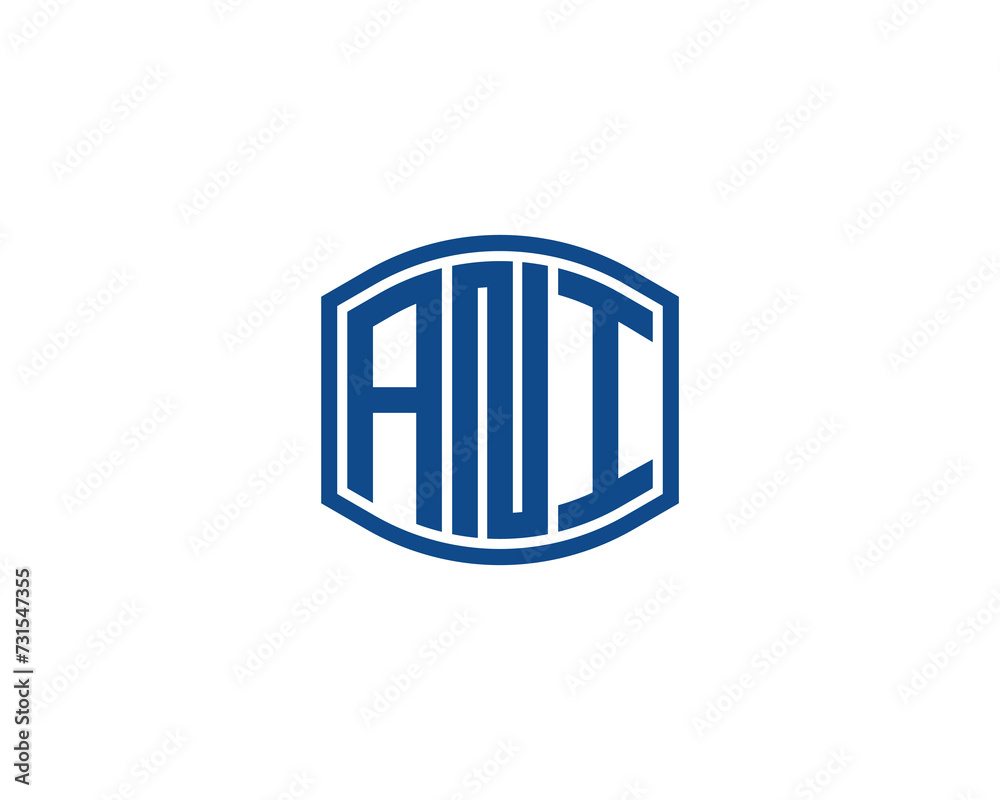 ANI logo design vector template ANI logo design vector template