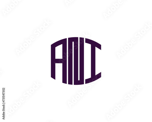 ANI logo design vector template