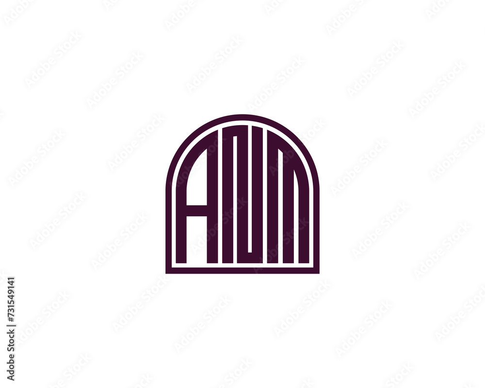 ANM logo design vector template ANM logo design vector template