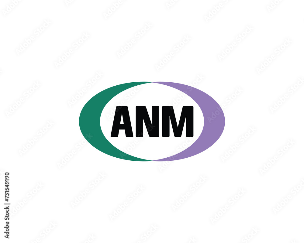 ANM logo design vector template ANM logo design vector template