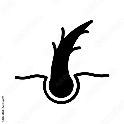 Vector solid black icon for Split