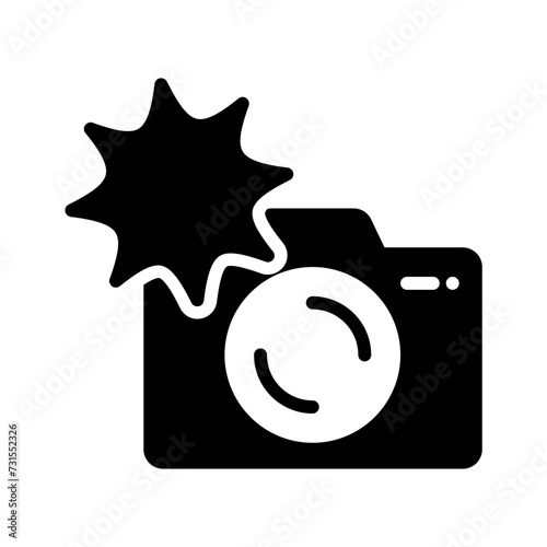 Vector solid black icon for Capture