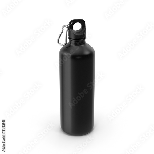 Water Bottle Black PNG