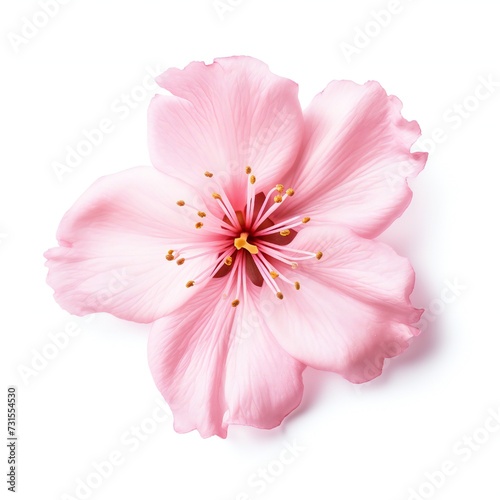 Sakura petal isolated on white background Generative Ai © LayerAce.com