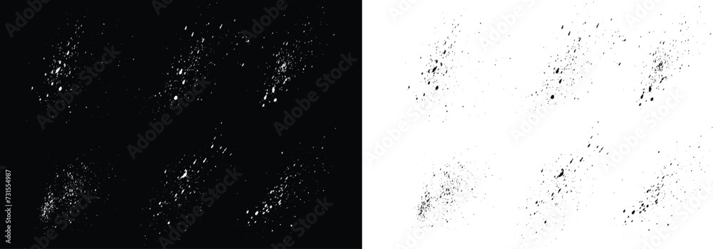 Black and white blood vector splatter ink abstract brush stroke background set. Decorative brush stroke design Black and white blood vector splatter ink abstract brush stroke background set. Decorative brush stroke design