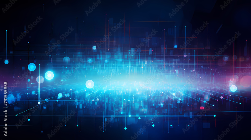 Modern science background hexagon lines and points wave flow abstract background Modern science background hexagon lines and points wave flow abstract background