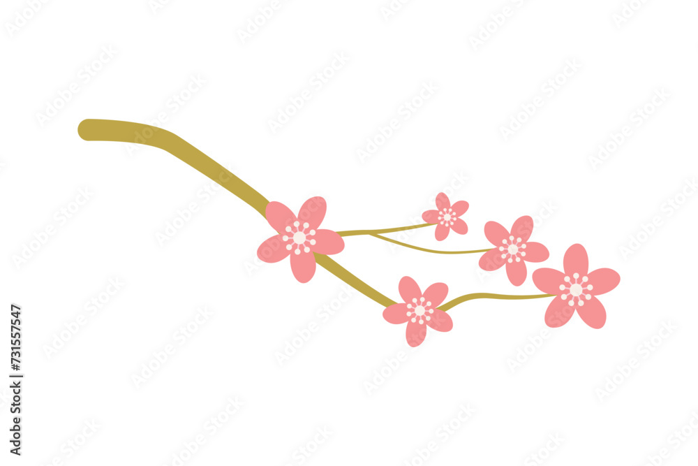 Fototapeta premium Spring Korean Style Sticker Design
