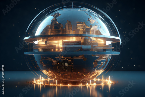 Glass Sphere Globe