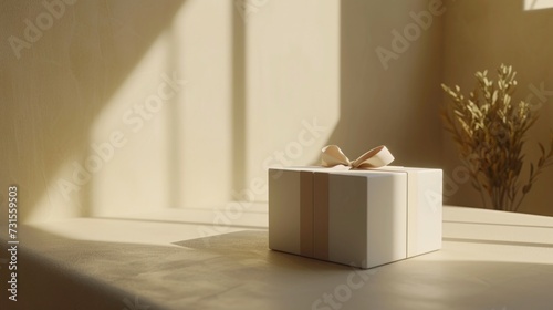 Minimalistic setups with a beautifully wrapped box, radiating refinement and ...