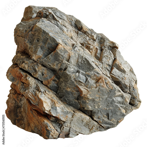 Rock, isolated object, transparent background.