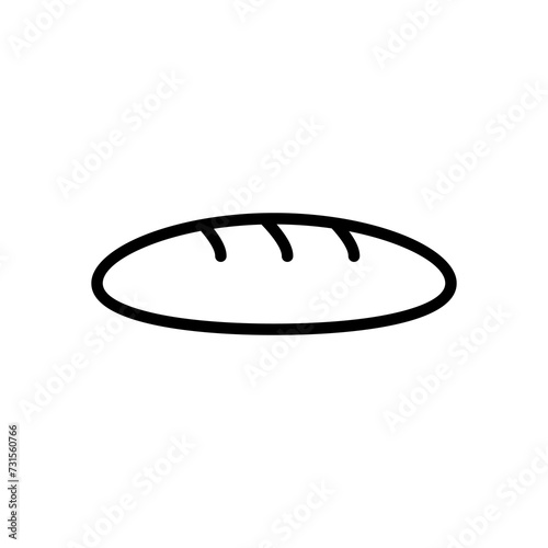 bread loaf icon symbol vector template collection
