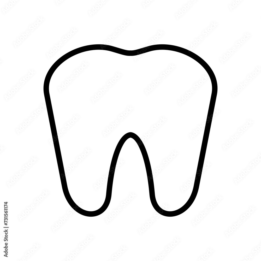 tooth icon symbol vector template collection tooth icon symbol vector template collection