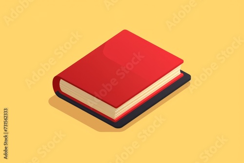 Red Book on Yellow Surface