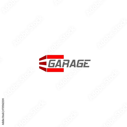 Garage logo isolated on white background