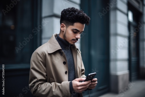 shot of a young man using his smartphone to send a text message