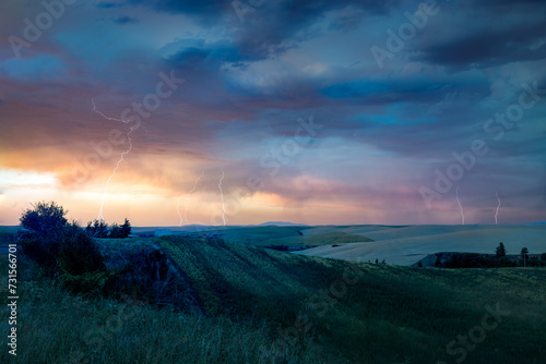 Late fall storm raging across the Palouse