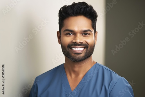 cropped shot of a male doctor smiling at the camera