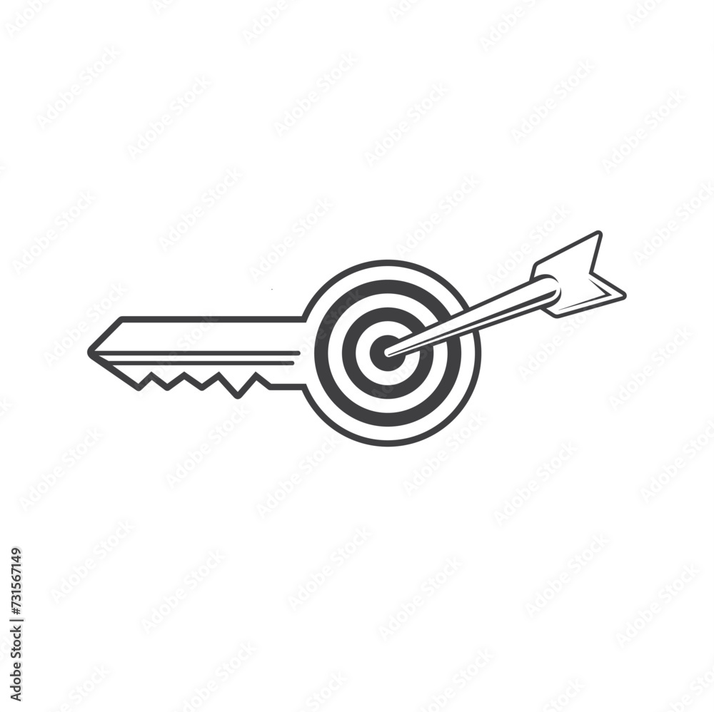 illustration of keyword target, vector art. illustration of keyword target, vector art.