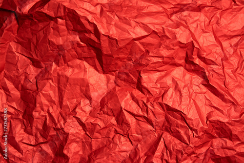 Wallpaper Mural Crumpled red sheet of paper. Paper texture. Background for designers. Paper layout. Torontodigital.ca