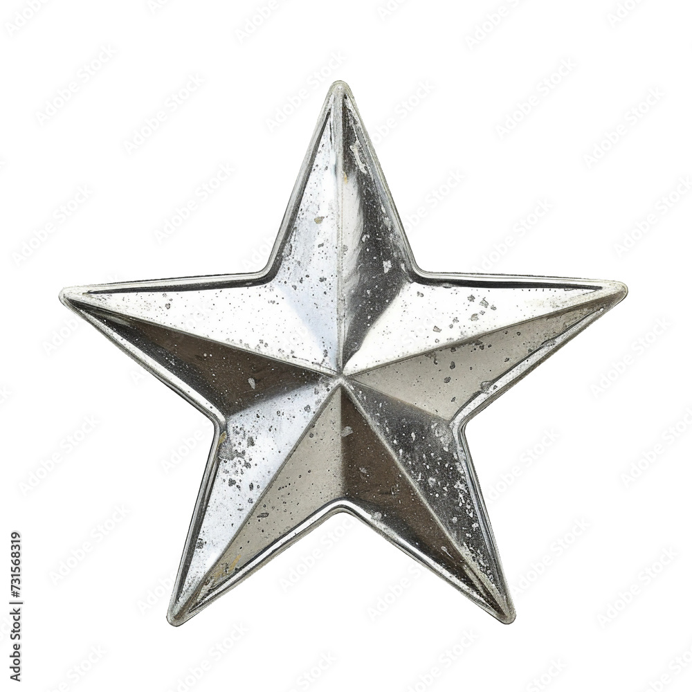 Obraz premium Star, isolated object, transparent background.